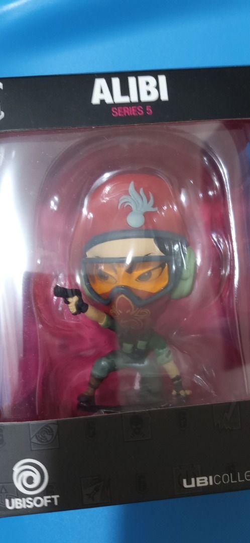 全新 Ubisoft Rainbox Six 公仔 ~ ALIBI 遊戲公仔 Rainbow 6 遊戲角色模型公仔 Chibi ...