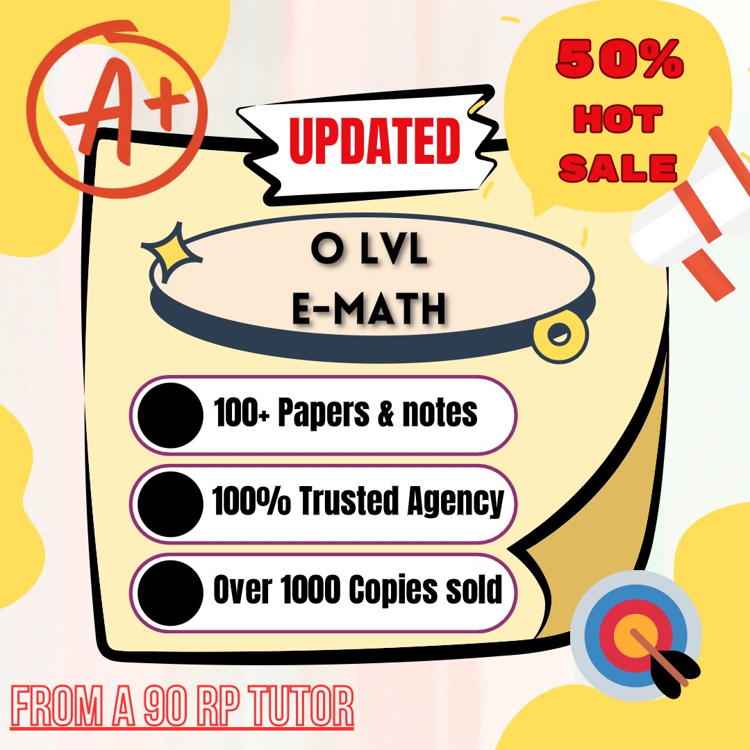 \ud83d\udcd0 ULTIMATE O-LEVEL E-MATH PREMIUM PACKAGE (2025 SYLLABUS \u2013 Fully Updated), Hobbies \u0026 Toys, Books ...