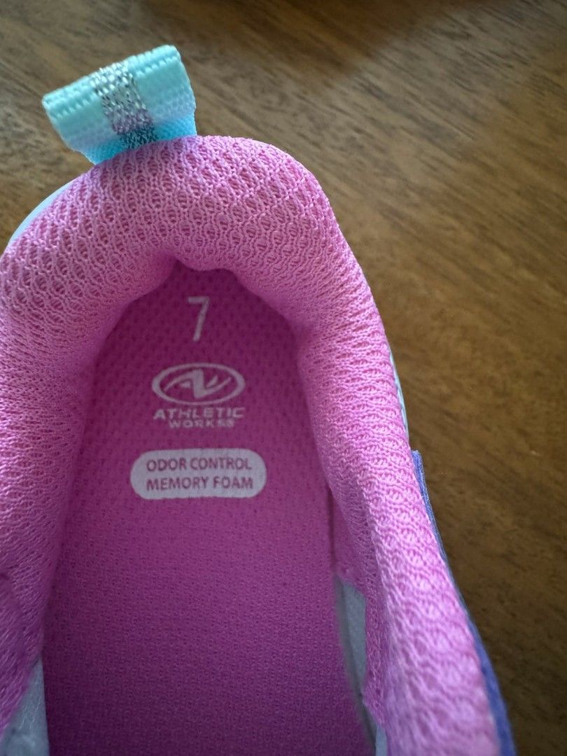 Athletic Works Sneakers for toddler (Category: Babies & Kids Fashion) located in Taguig. Submitted by samcali (Listing ID 1386253412, Image 3). Description: Unused shoes of my daughter. brand new RFS: nakalimutan na isuot, from US..
