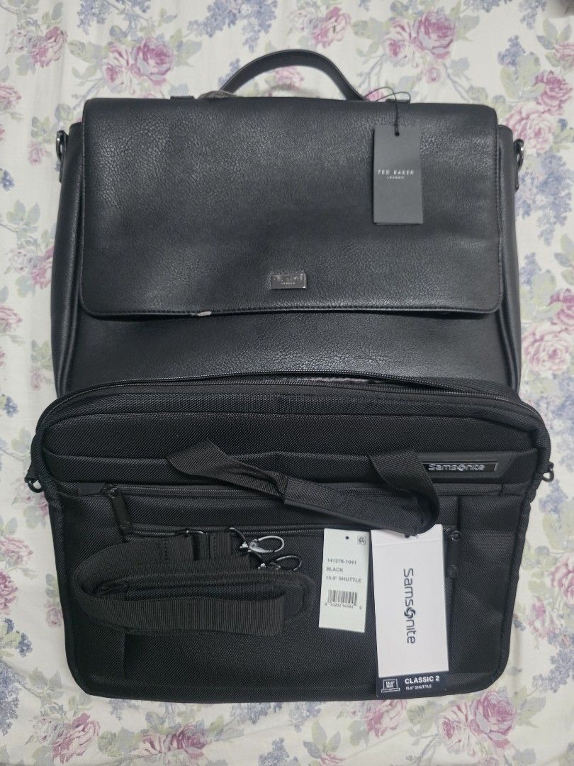 B1 T1 15" laptop bag Ted Baker & Samsonite (Category: Laptop Bags & Sleeves) located in Quezon City. Submitted by nsma26 (Listing ID 1386241053, Image 1). Description: Guaranteed authentic US bought Ted baker brand new with flaw (check images) Samsonite slightly used - check images for hardware fits 15" laptop sf shouldered by the buyer mop gcash / bank transfer.