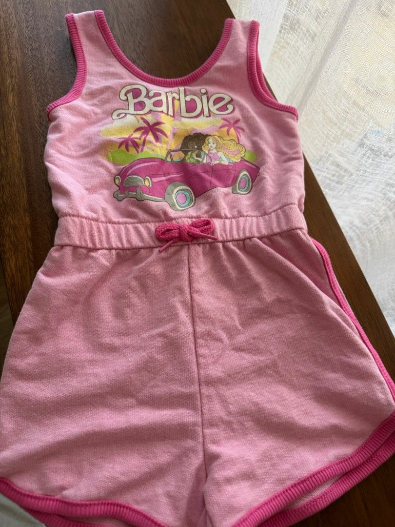 Barbie romper (Category: Babies & Kids Fashion) located in Taguig. Submitted by samcali (Listing ID 1386334728, Image 2). Description: brand new from US. Rfs: too much clothes.