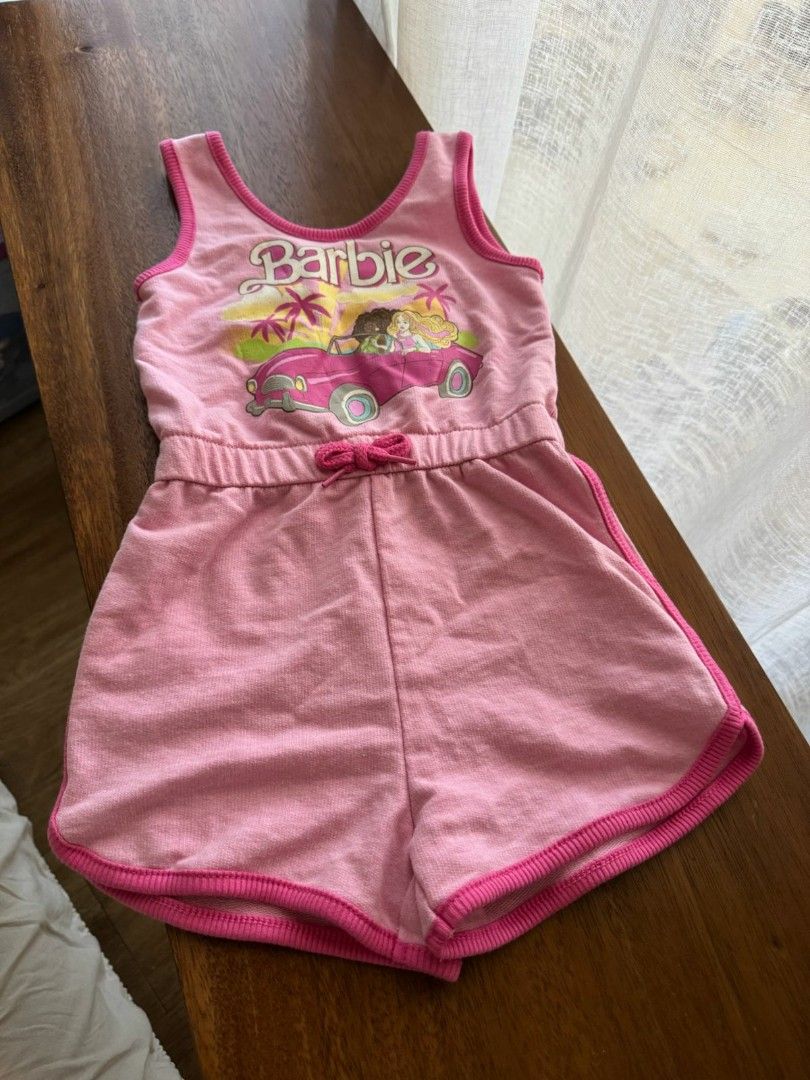 Barbie romper (Category: Babies & Kids Fashion) located in Taguig. Submitted by samcali (Listing ID 1386334728, Image 1). Description: brand new from US. Rfs: too much clothes.