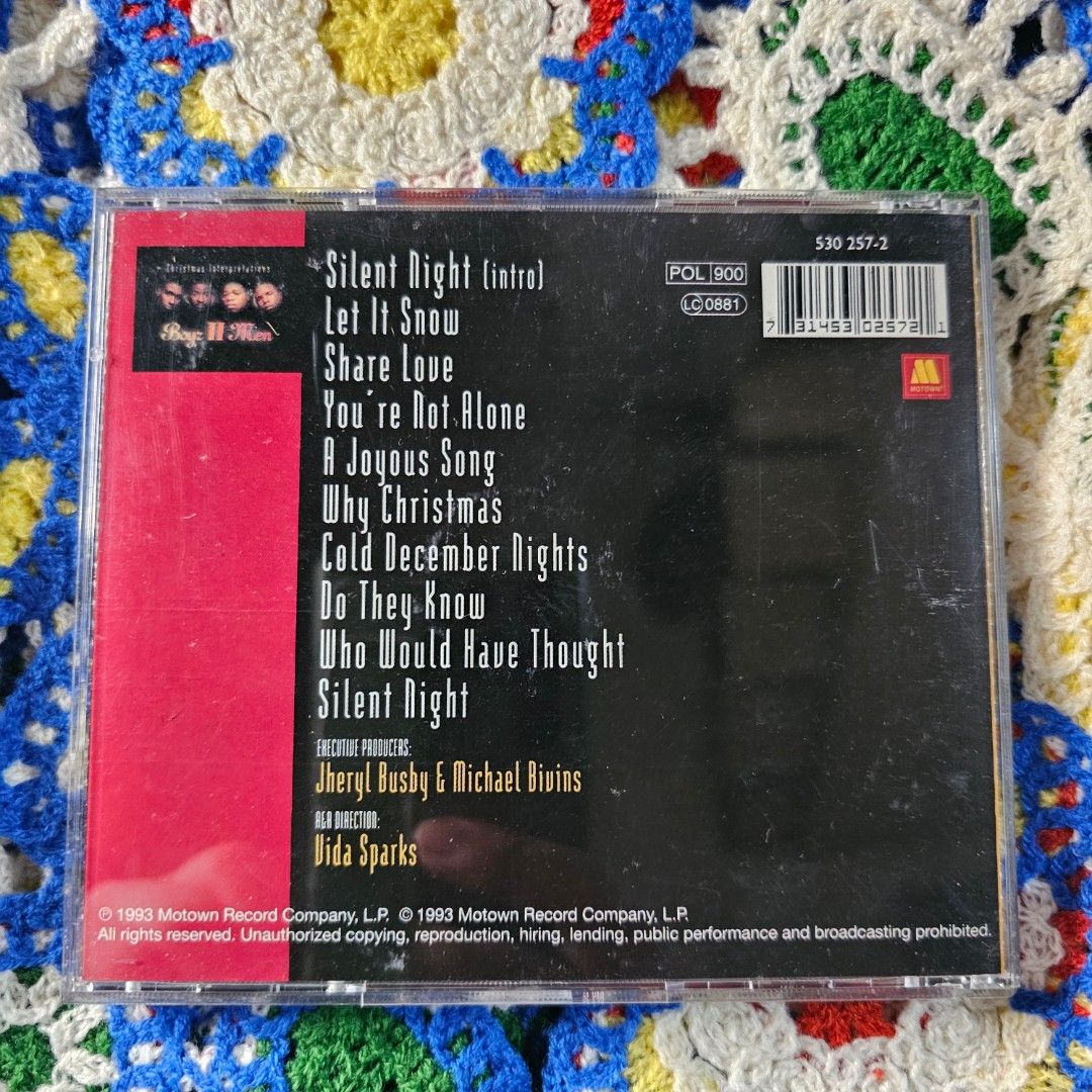 Boyz II Men - Christmas Interpretations - CD Mint (Category: CDs & DVDs) located in Quezon City. Submitted by serefrenpaz (Listing ID 1386373405, Image 2). Description: Good Day Buyers! 💖💖💖Here are the PAYMENT payment options 💖💖💖 ✨1. GCash - 09164862096 ✨2. Bank Deposit - BPI, BDO, Unionbank, Landbank, Palawan, Cebuana ✨3. Paypal for international buyers 💕💕💕Meet Up Options💕💕💕 ✨1. McDo Kamias Quezon City ✨2. Jolibee Anonas Kamias Inter