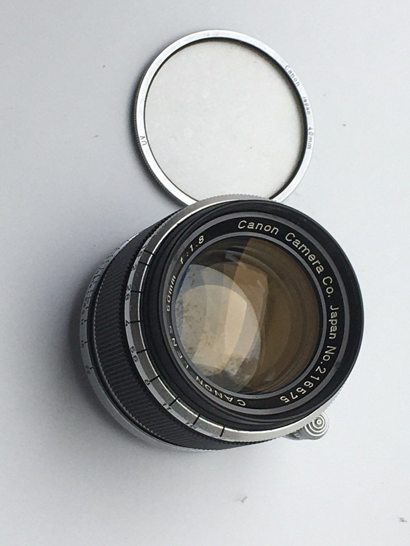 Canon 50mmf1.8 leica thread mount (Category: Other Photography Accessories) located in Las Pinas. Submitted by film101 (Listing ID 1386349353, Image 3). Description: Canon 50mmf1.8 III M39 mount /leica thread screwmount Category : S series 1959 3rd series lens --/////-------///// IM SELLING ONE OF MY COLLECTION External cosmetics very good Focusing soft to focus Infinity exc Glass with deteroration (check photos sample)but can catch a pics nice a