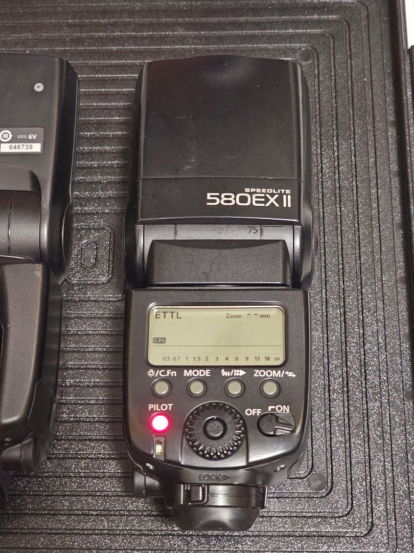 Canon 580EX II Speedlite Flash 6k Each (Category: Flashes) located in Manila. Submitted by greycrane (Listing ID 1386330423, Image 3). Description: Canon 580EX II Speedlite Flash Kept in a dry cabinet. No issues with both. Does not come with hotshoe stand. Price is P4.5 each. Discounted price if taken as a pair. Payment via BPI or Gcash. Pickup or delivery c/o buyer. Thanks for looking..