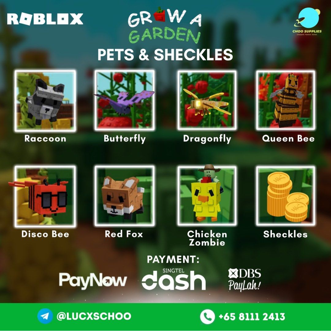 1.2+ Quadrillion Sheckles For Roblox Grow A Garden Game - Instant Delivery, Cheap!