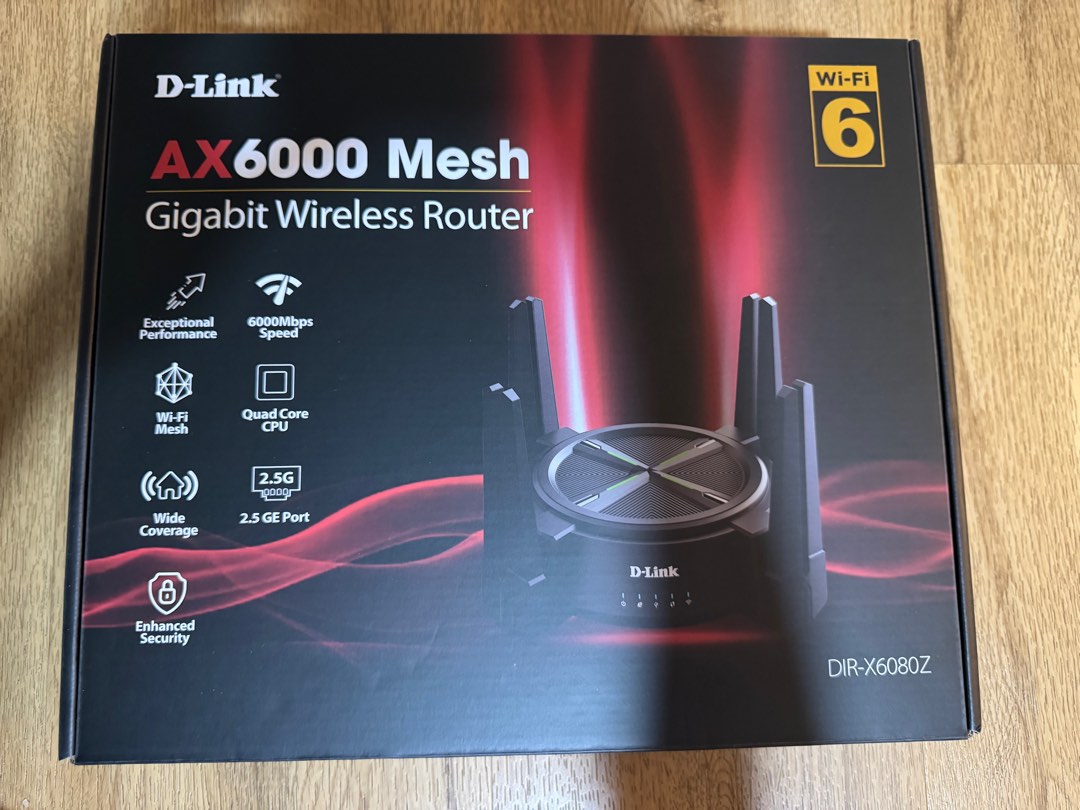D-Link router (AX6000) (DIR-X6080Z), Computers & Tech, Parts ...