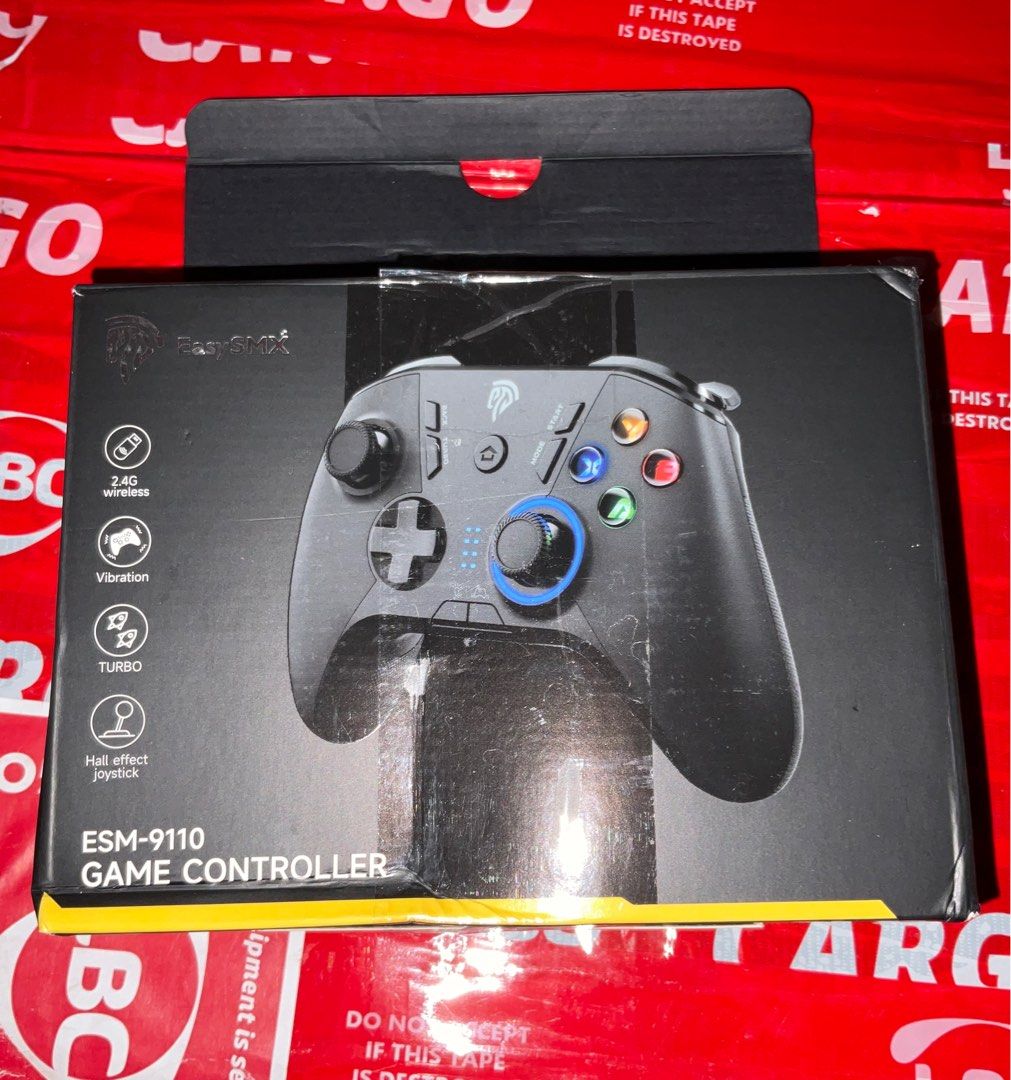 EasySMX 9110 Wireless Gaming Controller (Category: Controllers) located in Manila. Submitted by 2025.gadgetspot (Listing ID 1386212931, Image 1). Description: Wide Compatibility: The Gamepad is compatible with for PC Windows XP/7/8/10/11, for Steam Deck and also compatible with PS3, for Nintendo Switch and Android phones, for tablets, for Android TV, for TV Box, for Tesla Package Contents: 1 * Game Controller 1 * USB receiver 1 * USB cable authen