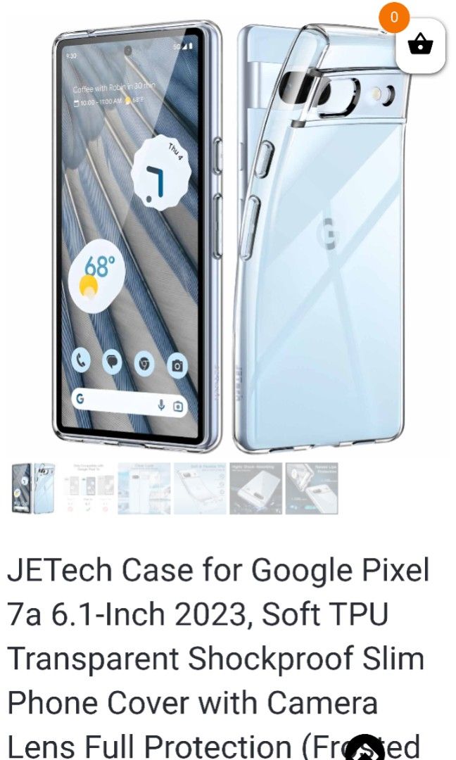 GOOGLE PIXEL 7A JETECH CASE (Category: Cases & Sleeves) located in Manila. Submitted by markcastro011 (Listing ID 1386307785, Image 3). Description: 600 PLUS ORIGINAL PRICE 200 EACH MAKATI AREA.