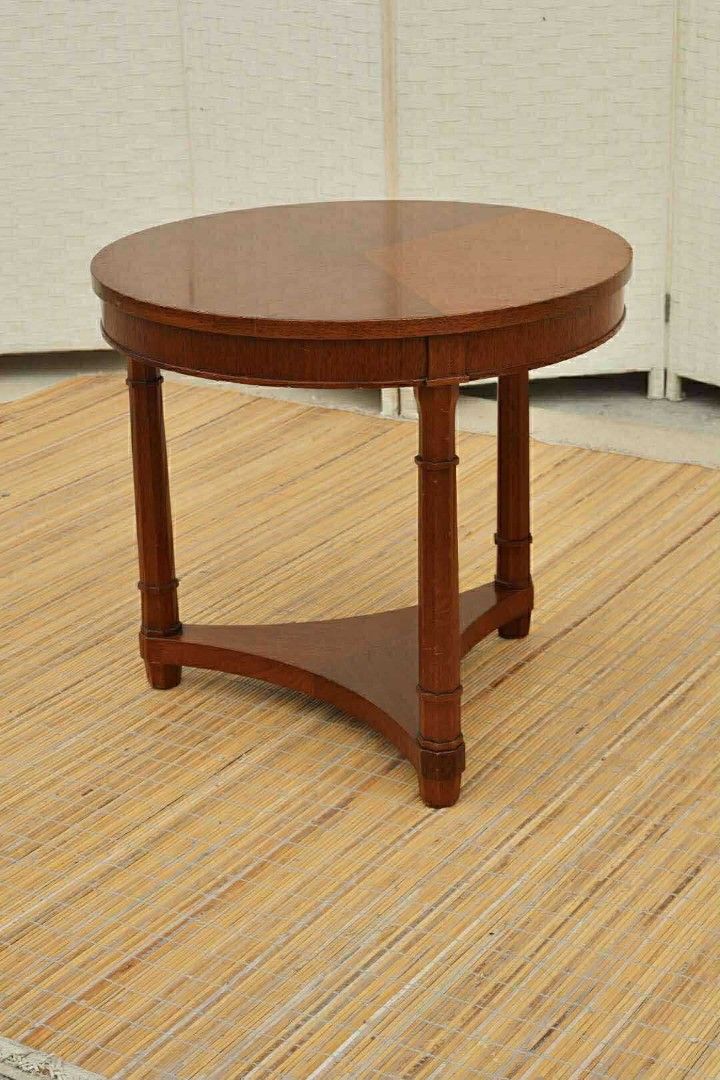 JAPAN SURPLUS FURNITURE ROUND COFFEE TABLE / SIDE TABLE (Category: Tables & Sets) located in Bustos. Submitted by mherzkie05 (Listing ID 1386272822, Image 2). Description: JAPAN SURPLUS FURNITURE ROUND COFFEE TABLE / SIDE TABLE SIZE 22.20D x 20.5H in inches (AS-IS ITEM) IN GOOD CONDITION.