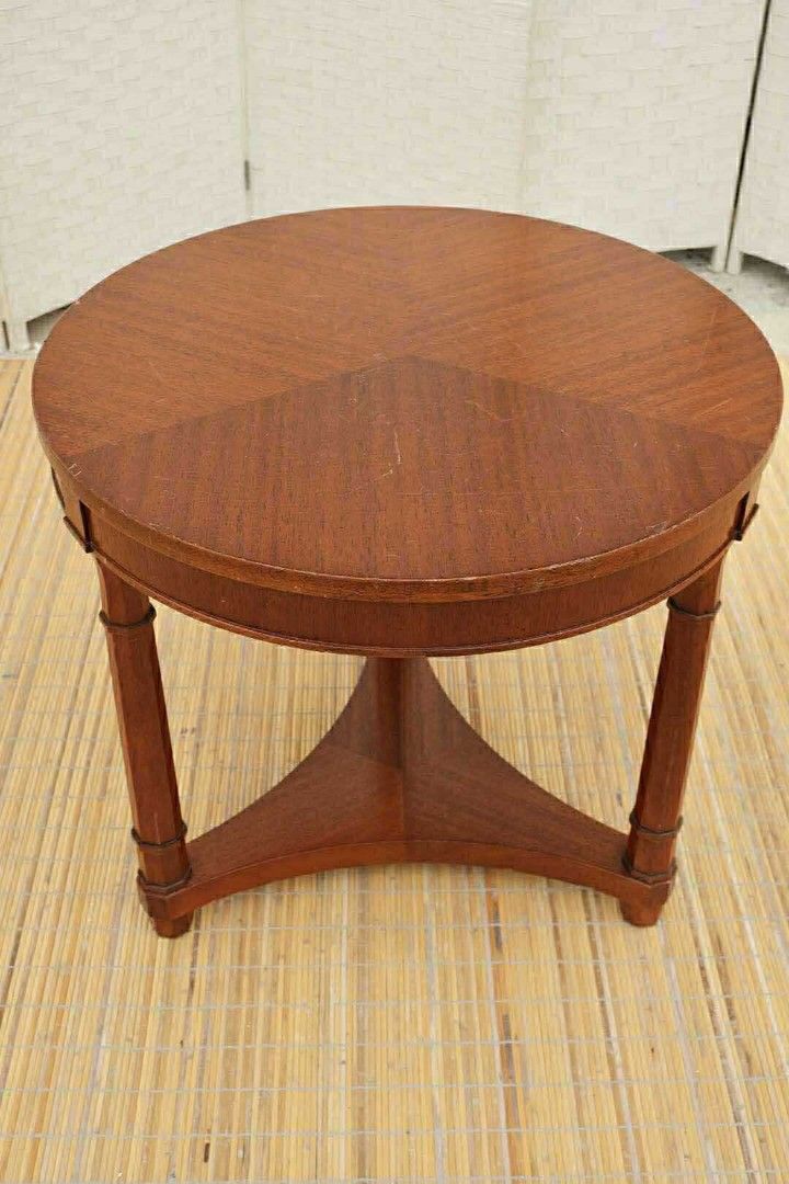 JAPAN SURPLUS FURNITURE ROUND COFFEE TABLE / SIDE TABLE (Category: Tables & Sets) located in Bustos. Submitted by mherzkie05 (Listing ID 1386272822, Image 3). Description: JAPAN SURPLUS FURNITURE ROUND COFFEE TABLE / SIDE TABLE SIZE 22.20D x 20.5H in inches (AS-IS ITEM) IN GOOD CONDITION.