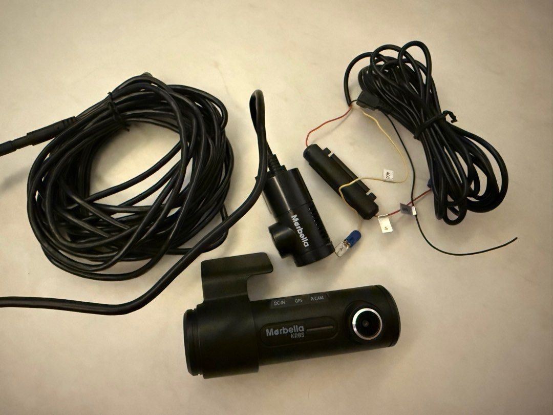Marbella KR8S (Category: Cameras & Sensors) located in Singapore. Submitted by zhngmycar_ (Listing ID 1386355201, Image 1). Description: Full set Marbella kr8s dash cam front and back. Comes with 32GB SD card. .