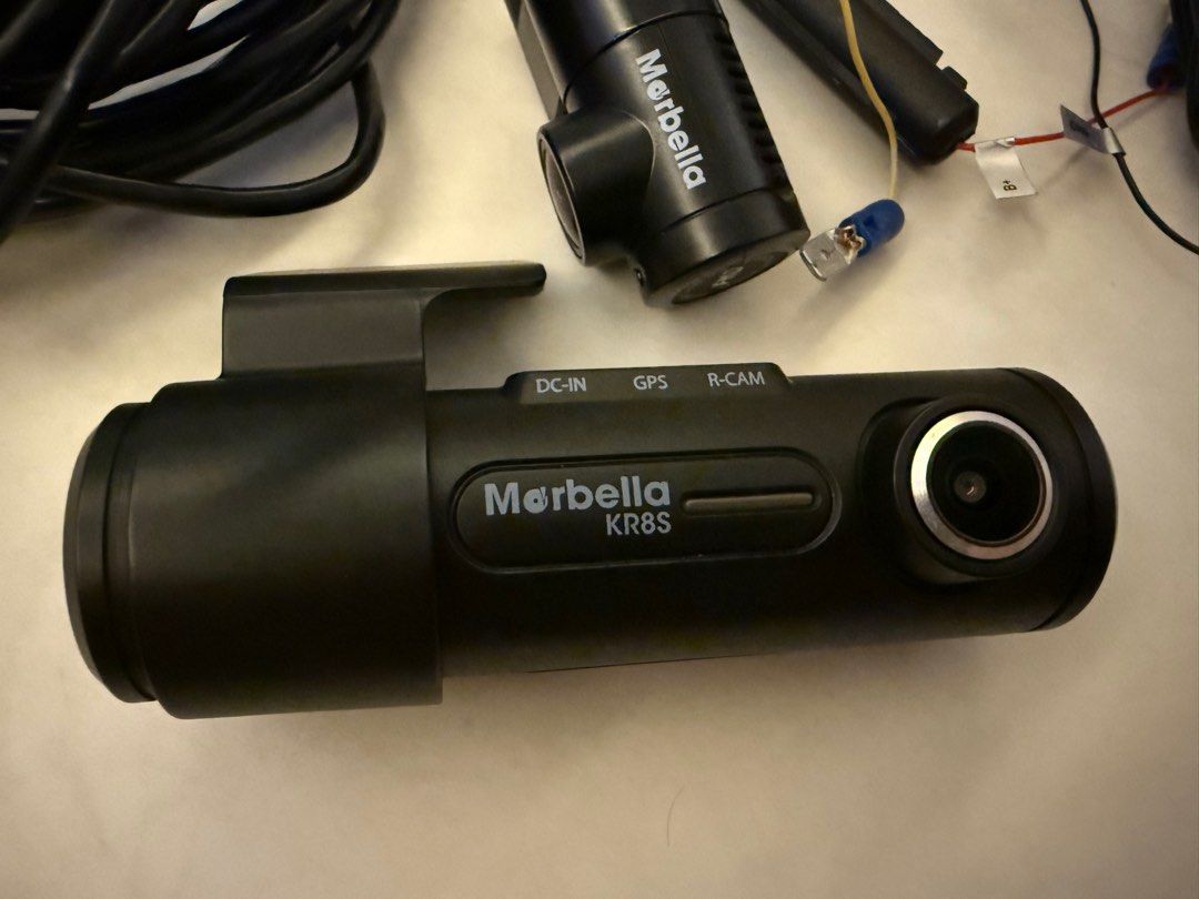 Marbella KR8S (Category: Cameras & Sensors) located in Singapore. Submitted by zhngmycar_ (Listing ID 1386355201, Image 2). Description: Full set Marbella kr8s dash cam front and back. Comes with 32GB SD card. .