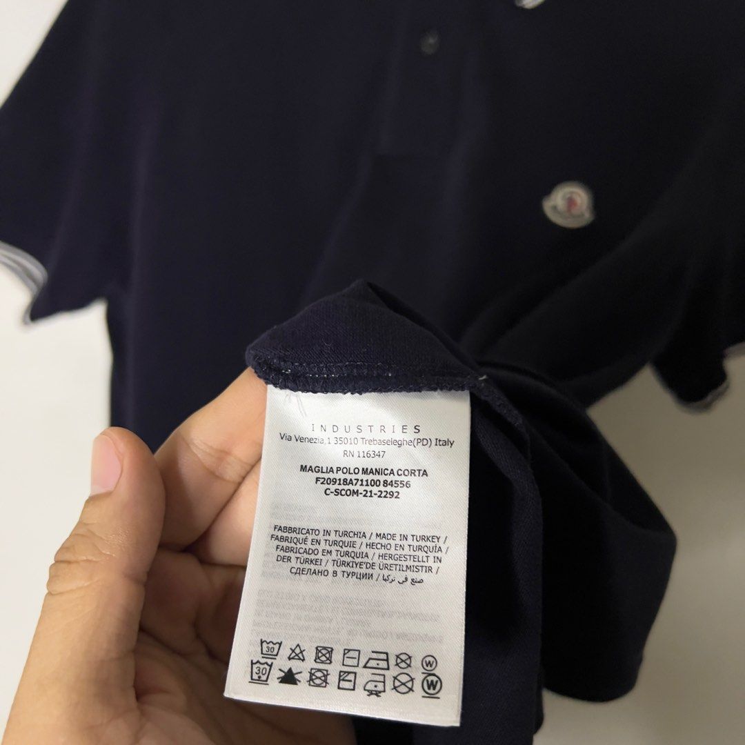 Moncler Polo (Category: Tshirts & Polo Shirts ) located in Cebu City. Submitted by ubecthrift (Listing ID 1386283962, Image 3). Description: Excellent condition Authenthic.