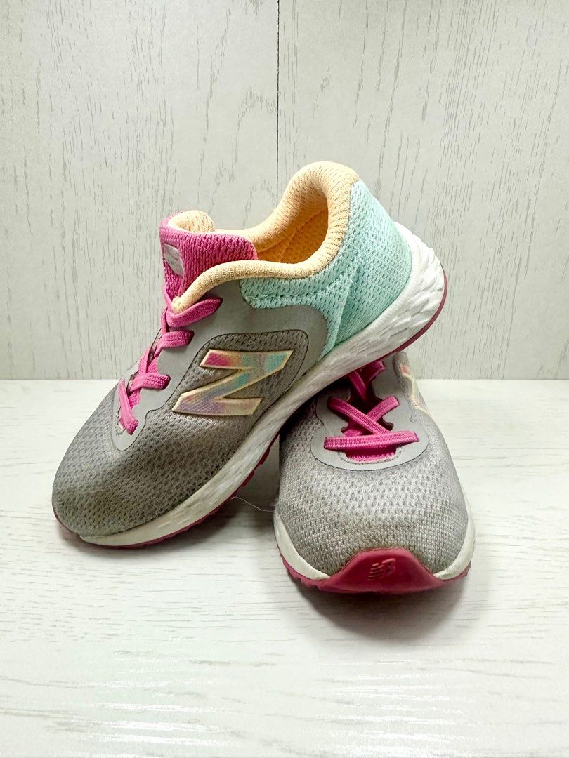 New Balance Freshfoam Arishi Rain Cloud (Category: Babies & Kids Fashion) located in Binan City. Submitted by teamrnf (Listing ID 1386367129, Image 2). Description: New Balance Freshfoam Arishi Rain Cloud 15cm Needs cleaning Bought in SG 💳 Gcash / BDO .