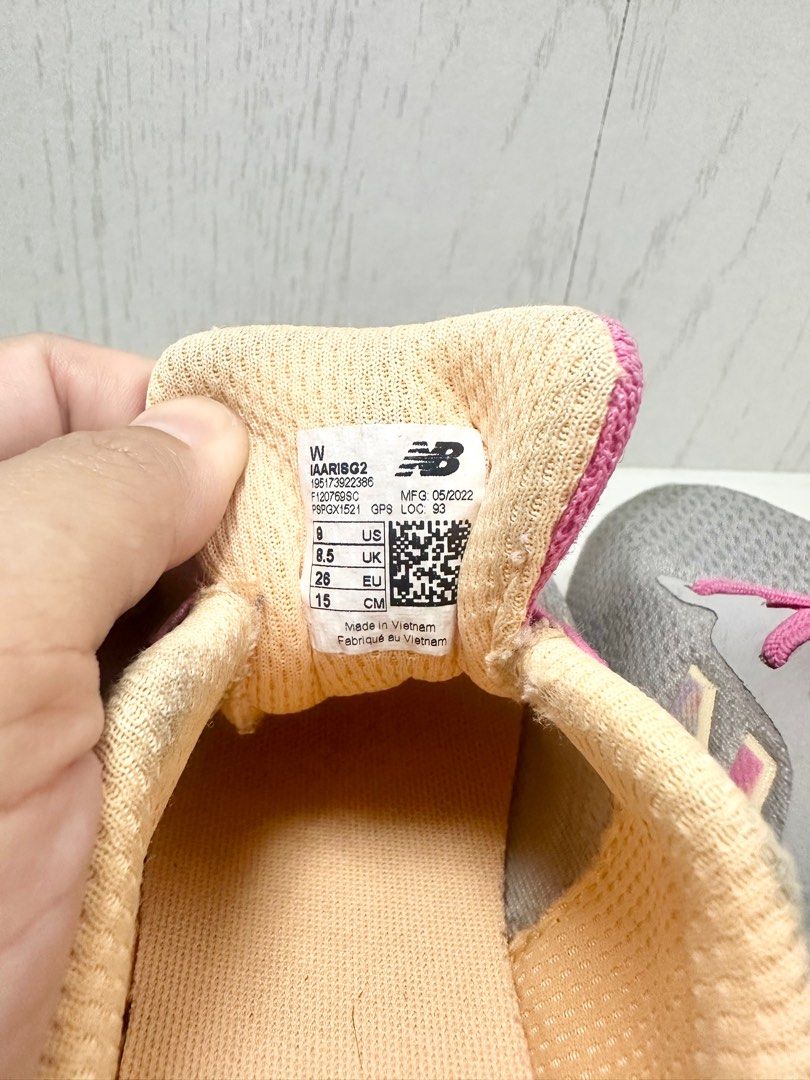 New Balance Freshfoam Arishi Rain Cloud (Category: Babies & Kids Fashion) located in Binan City. Submitted by teamrnf (Listing ID 1386367129, Image 3). Description: New Balance Freshfoam Arishi Rain Cloud 15cm Needs cleaning Bought in SG 💳 Gcash / BDO .