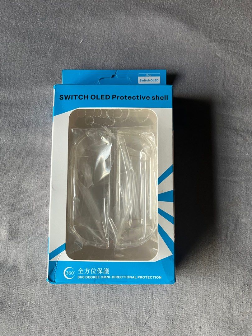 Nintendo Switch OLED Hard Plastic Case (Category: Cases & Covers) located in Muntinlupa City. Submitted by carlos_g (Listing ID 1386235761, Image 1). Description: fits perfectly, just no plastic on the standee part of the oled switch for the standee to be used.