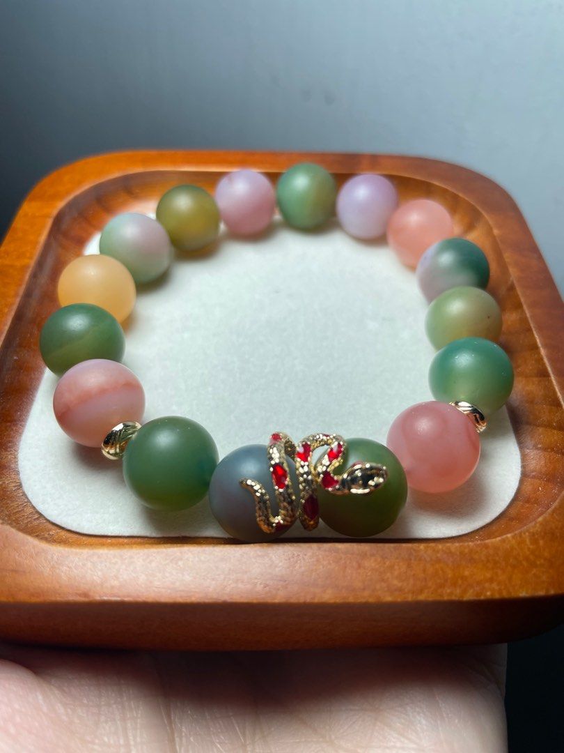Old mine Yanyuan Agate Crystal Bracelet (Category: Bracelets) located in Meycauayan. Submitted by aura_haus (Listing ID 1386384096, Image 3). Description: 12mm Bead Size 17cm Wrist Size Yanyuan Agate — a rare gem from Sichuan, China, famed for its vibrant seven-color beauty. Known to promote emotional healing, inner peace, and protection, it’s cherished for both its elegance and cultural heritage..
