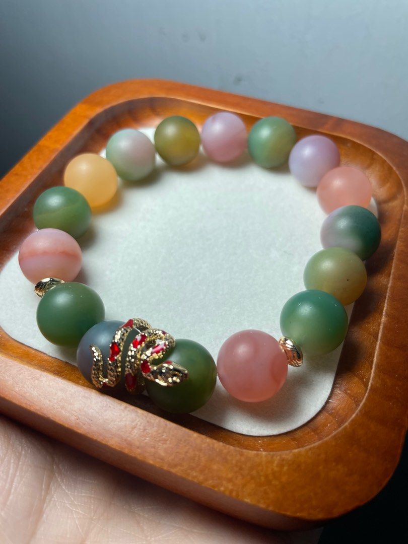 Old mine Yanyuan Agate Crystal Bracelet (Category: Bracelets) located in Meycauayan. Submitted by aura_haus (Listing ID 1386384096, Image 2). Description: 12mm Bead Size 17cm Wrist Size Yanyuan Agate — a rare gem from Sichuan, China, famed for its vibrant seven-color beauty. Known to promote emotional healing, inner peace, and protection, it’s cherished for both its elegance and cultural heritage..