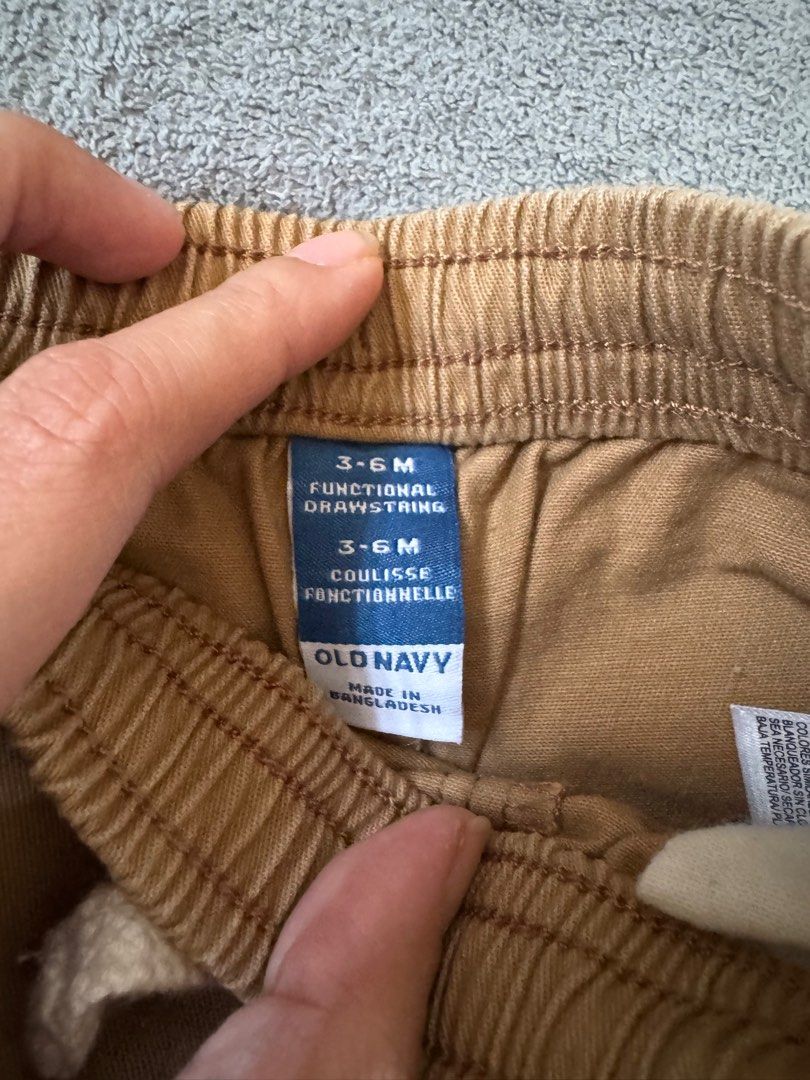 Old Navy Baby Cargo Shorts (Category: Babies & Kids Fashion) located in Bocaue. Submitted by arnssss (Listing ID 1386270782, Image 2). Description: Used once. Super cute in actual. Size 3-6 mos.