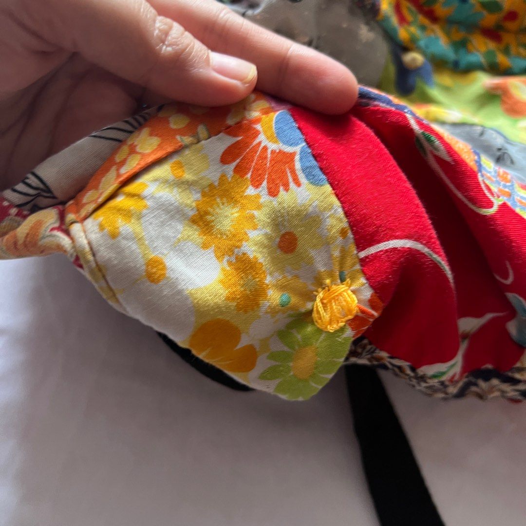 patchwork backpack (Category: Backpacks) located in Kuala Muda. Submitted by meddyoutlet (Listing ID 1386278642, Image 3). Description: material cotton ada kesan jahit kt bawah boleh refer gambar postage Rm 7 semenanjung Rm 15 sabah sarawak.