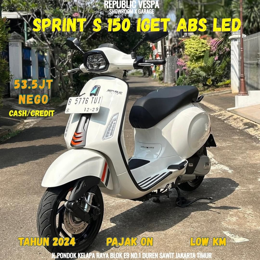 White Innocenza Vespa Sprint S 2018 Piaggio Vespa SPRINT S 150