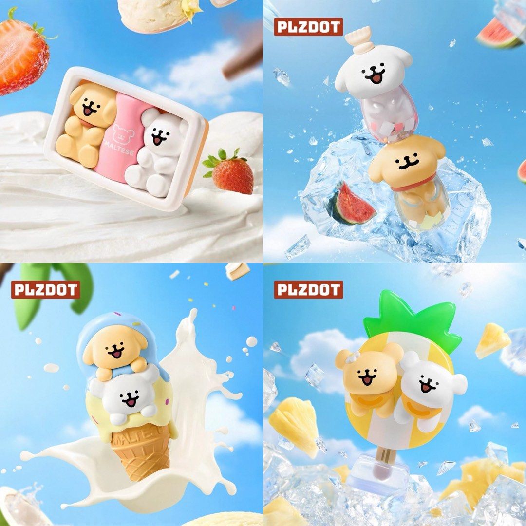PLZDOT Maltese Summer Icecream series / FULL SET / CONFIRMED
