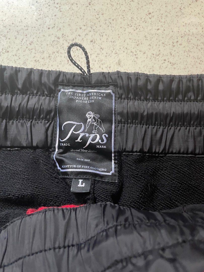 RARE PRPS PATCHWORK JOGGER PANTS (Category: Joggers) located in Naga. Submitted by thriftboss88 (Listing ID 1386267987, Image 3). Description: EXCELLENT CONDITION SIZE LARGE DIMENSION: w32 x L40 inches.