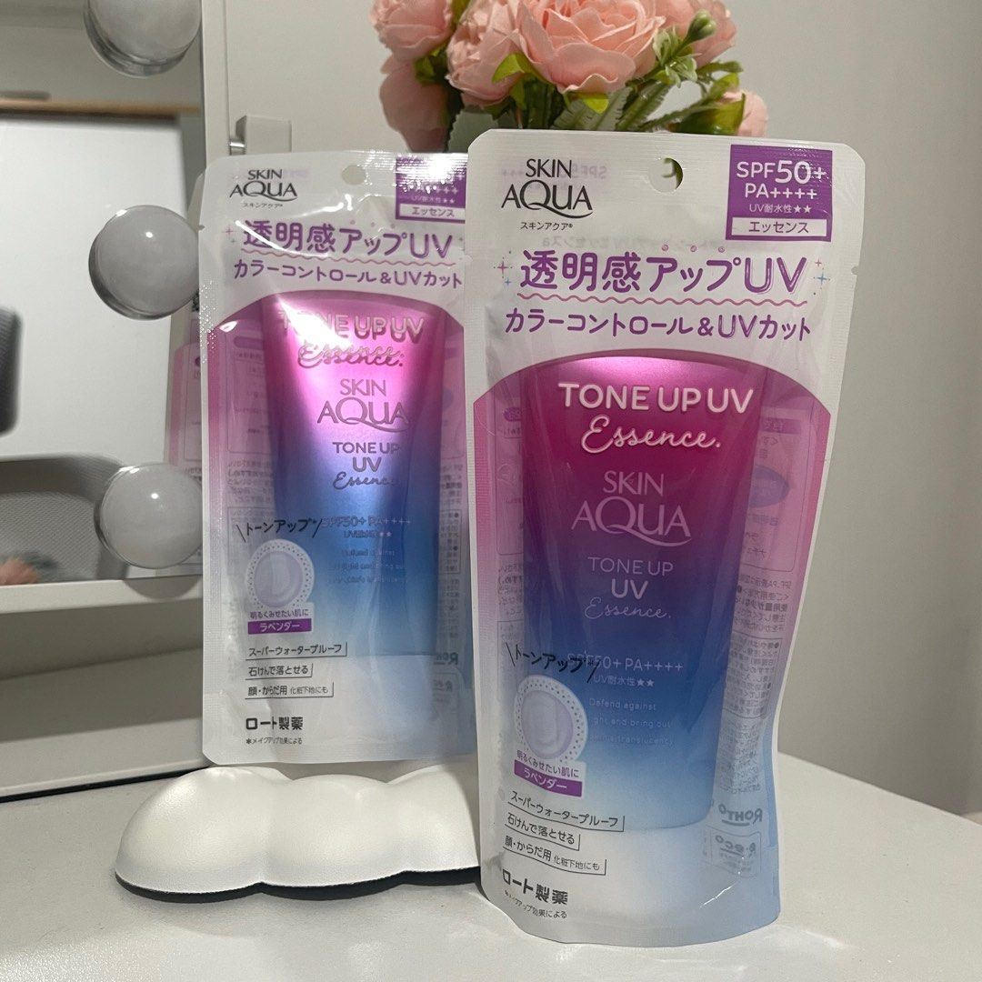 SkinAqua Tone Up UV Essence (Category: Face Care) located in Pasay City. Submitted by prelovedbycake (Listing ID 1386304751, Image 1). Description: - Brandnew - Bought in JP - 2 pcs for 300 each.