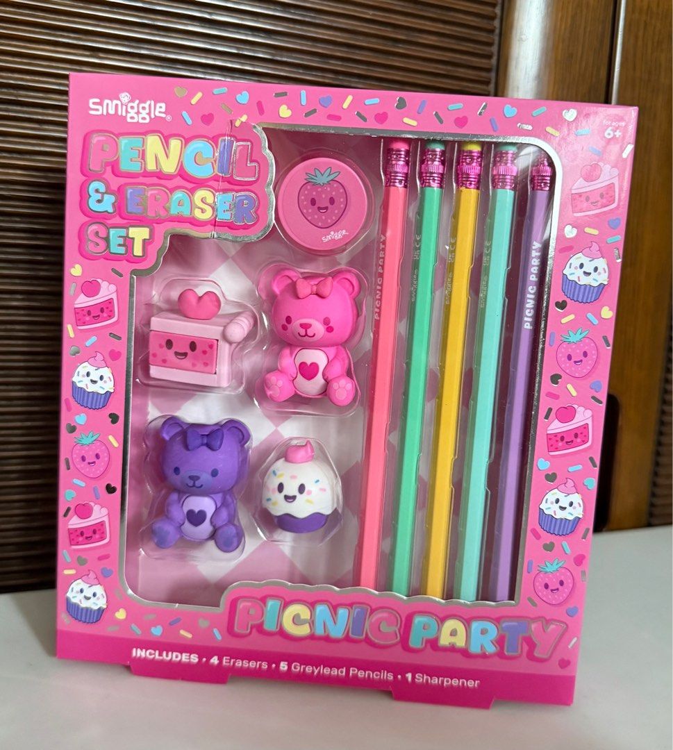 Smiggle pencil & eraser set (Category: Stationery & School Supplies) located in San Fernando. Submitted by iris_dj23 (Listing ID 1386215077, Image 3). Description: .