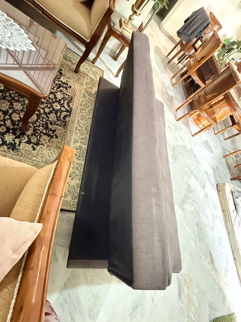 SSF SOFA BED (Category: Sofas) located in Cheras. Submitted by redrubysa (Listing ID 1386217708, Image 2). Description: SSF SOFA BED GOOD CONDITION TIADA TERKOYAK ATAU TERKOPEK CUMA ADA KESAN DUDUK ( refer gambar) HARGA ASAL RM1000 Selling cheap sebab perlukan ruang yang lebih luas untuk anak anak LALAMOVE OR SELF PICKUP BANDAR TUN HUSSEIN ONN CHERAS.