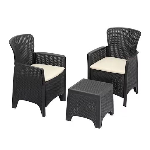 Sumo 3pc Rattan Sofa Set - 2 Lounge Chairs plus Table (Category: Chairs) located in Makati City. Submitted by costuless_inc. (Listing ID 1386310004, Image 3). Description: Item Code: SF3-2P SALE PRICE: ₱6,799.00 Note: Price may change without prior notice. Sumo Rattan Plastic Chair Set with Matching Side Table ♡ Colors: Brown & Grey ♡ Material: Plastic ♡ High Quality ♡ Waterproof material ♡ Easy to clean ♡ Brown rattan wood look for a sophisticat