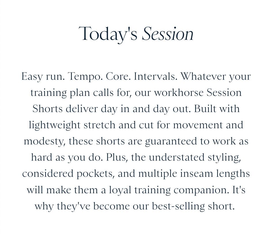 Tracksmith Men's Session 5" Shorts - Navy (Category: Activewear) located in Makati City. Submitted by raceday.rdy (Listing ID 1386318798, Image 2). Description: Tracksmith's best selling shorts made for versatility in all sessions Large available, see garment measurements in the last pic Used with care, in good shape. Replaced drawcord, L has no size tag Color: Navy.