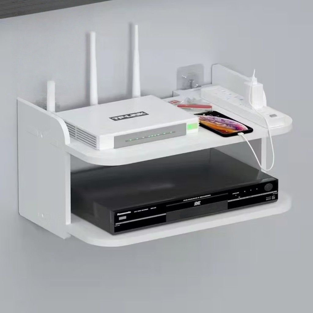 Wall wifi router phone shelf rack (Category: Storage Boxes & Baskets) located in Paranaque City. Submitted by potatoiceblended (Listing ID 1386238474, Image 1). Description: .