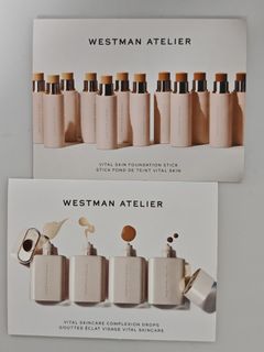 Westman Atelier 📌$15 each foundation ✅️ Vital skincare complexion drops x 8 shade sample/ ✅️ Vital skincare foundation stickdrops x8 shade ➡️ Note Price each below per item64198184915330110