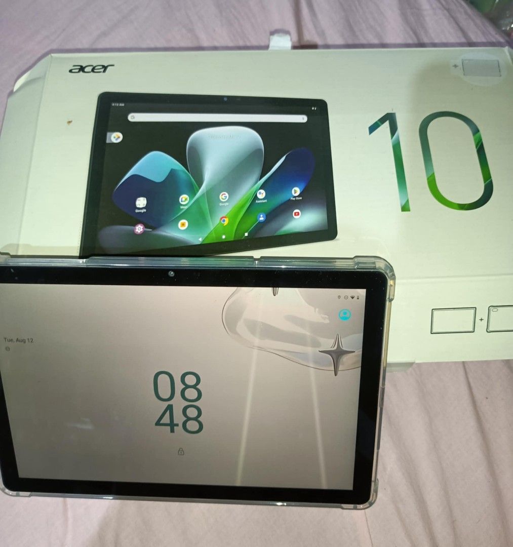 ACER Iconia Tab 10 (Category: Windows) located in Kalibo. Submitted by m76411 (Listing ID 1386429347, Image 1). Description: For Sale! Acer Iconia Tab 10 Display Size: 10.1 inches Resolution: 1920 x 1200 (WUXGA) Type: IPS (In-plane Switching) Aspect Ratio: 16:10 Technology: CineCrystal Performance Operating System: Android 12 Processor: MediaTek MT8173 or MT8370 RAM: Up to 4GB (LPDDR4) Storage: 128GB (eMMC) MicroSD slot: Yes Cameras Front: 5MP Re