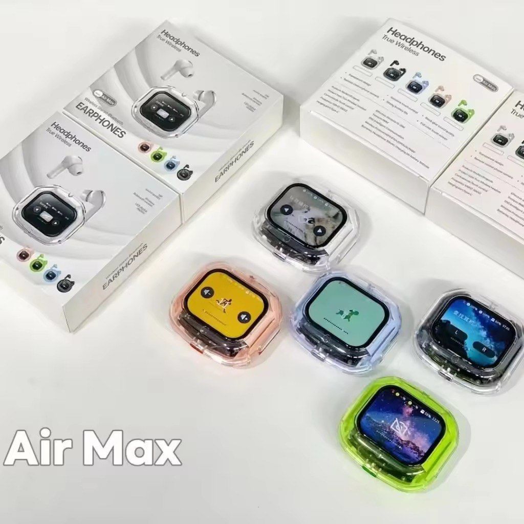 Air Max Pro ANC Al LED Display 5.4 Bluetooth Earphones For IPhone Samsung Xiaomi Game Stereo Sports With Microphone Earphones63858045795201112