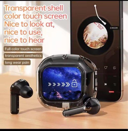 Air Max Pro ANC Al LED Display 5.4 Bluetooth Earphones For IPhone Samsung Xiaomi Game Stereo Sports With Microphone Earphones63858045795201110