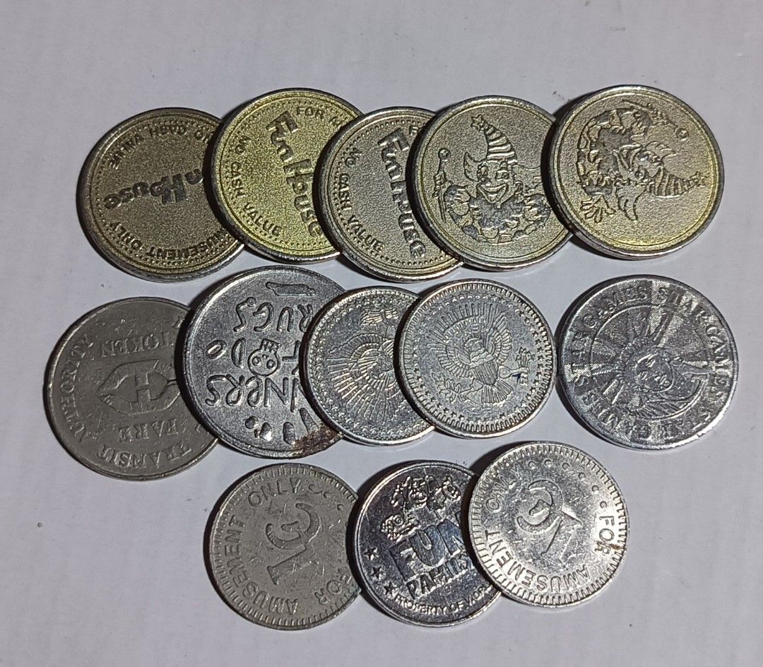 Assorted tokens 13pcs (Category: Currency) located in Manila. Submitted by francoins (Listing ID 1386401548, Image 1). Description: Assorted tokens 13pcs.