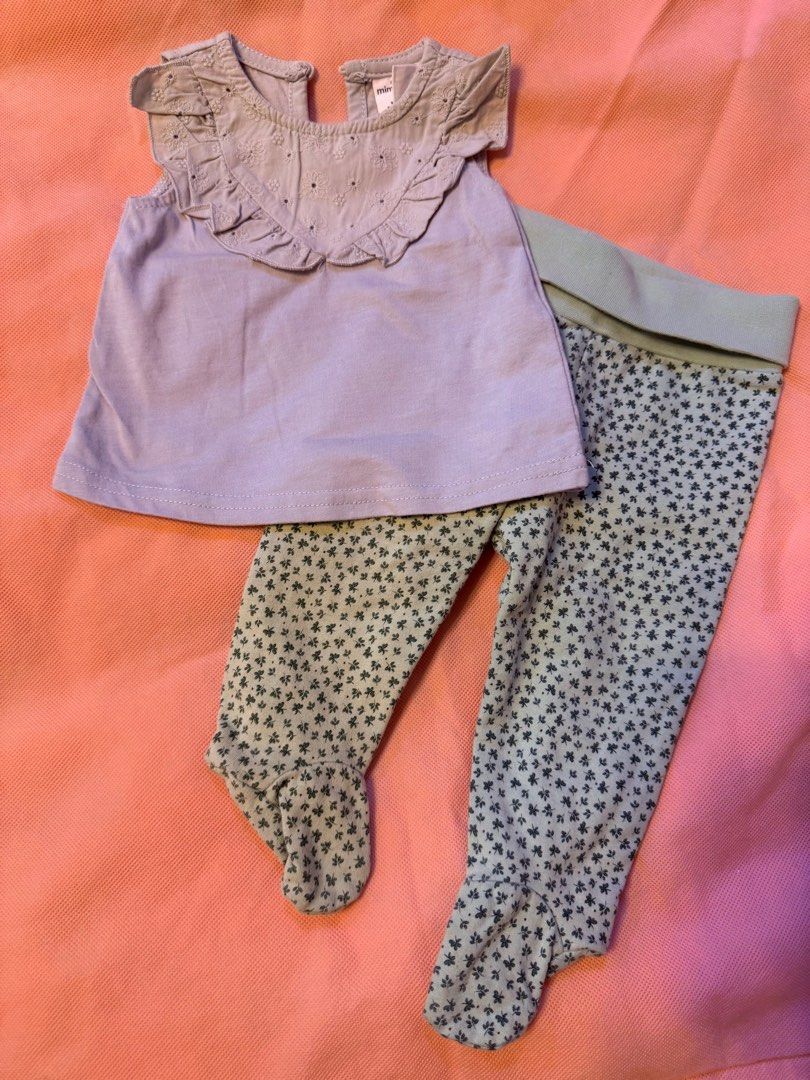 Baby girl terno 0-3 (Category: Babies & Kids Fashion) located in Malabon City. Submitted by micachuu (Listing ID 1386519920, Image 1). Description: Babgy girl terno Like new 0-3.
