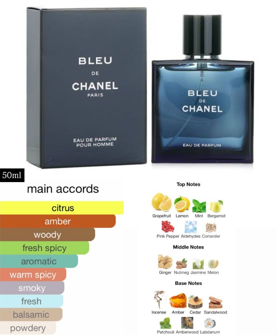 Chanel Parfum Pria Chanel Bleu 100 Ml Pour Homme Bleu Edp Chanel