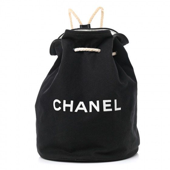 Chanel Bucket Drawstring Backpack (Category: Luxury Bags & Wallets) located in Cabadbaran. Submitted by dfgthriftology (Listing ID 1386407316, Image 1). Description: In Pristine Condition with minimal and unnoticeable signs of use. Needs cleaning..