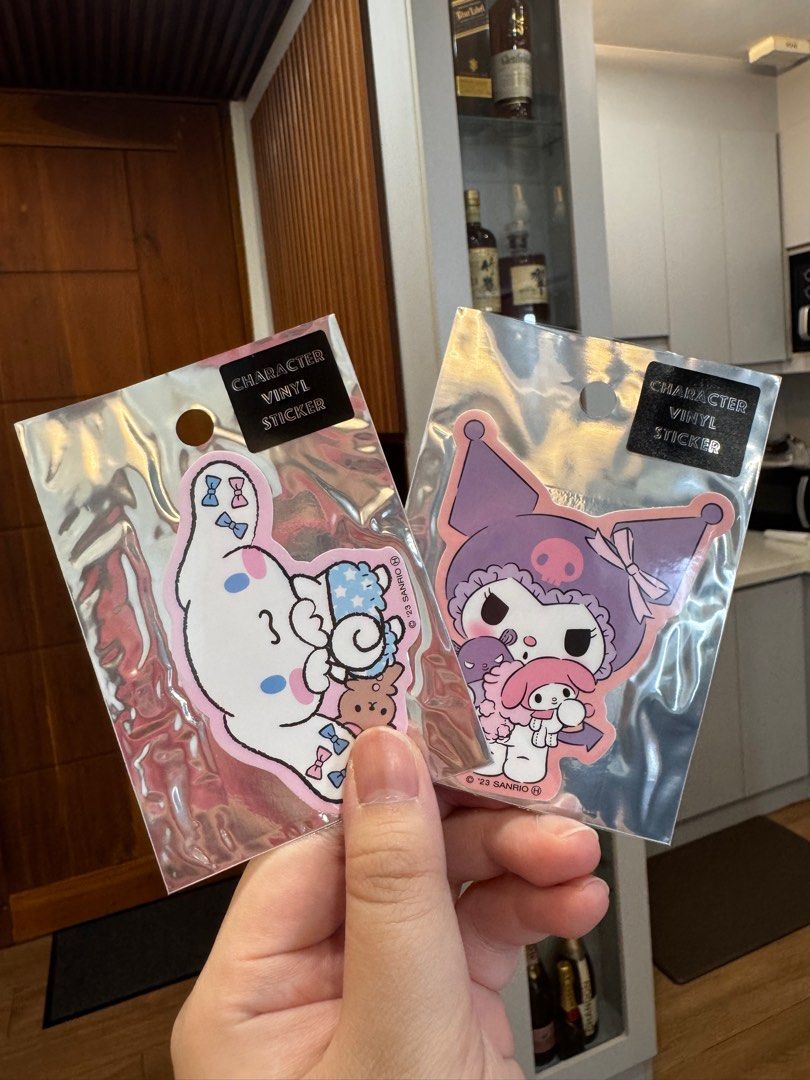 Cinamoroll & Kuromi Stickers (Category: Art & Prints) located in San Juan City. Submitted by Ichigounnie (Listing ID 1386435948, Image 1). Description: Cinamoroll & Kuromi Stickers for ₱150 each -Waterproof & UV ray protection Can do SDD and meet ups (Weekends) Location: San Juan, Manila MOP: GCASH, PAYMAYA, RCBC.