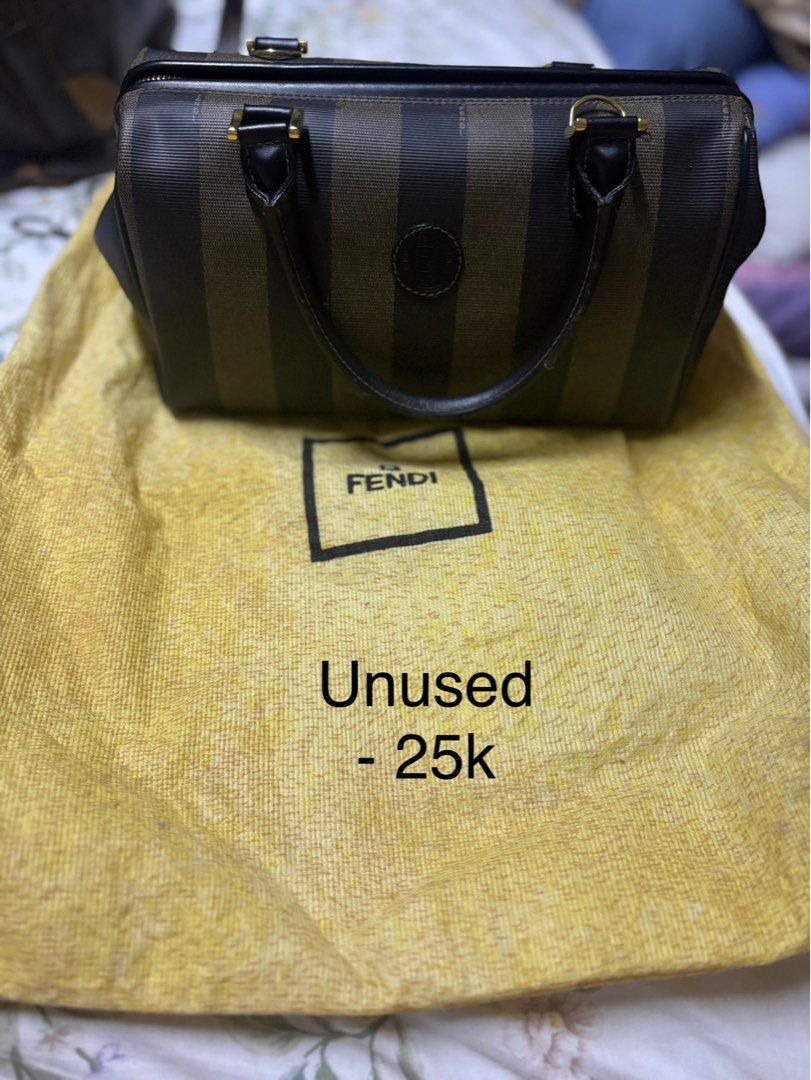 Fendi Pecan mini boston bag (Category: Luxury Bags & Wallets) located in Paranaque City. Submitted by shopofashopaholic (Listing ID 1386587876, Image 1). Description: Authentic and almost unused. Comes with the original dustbag .