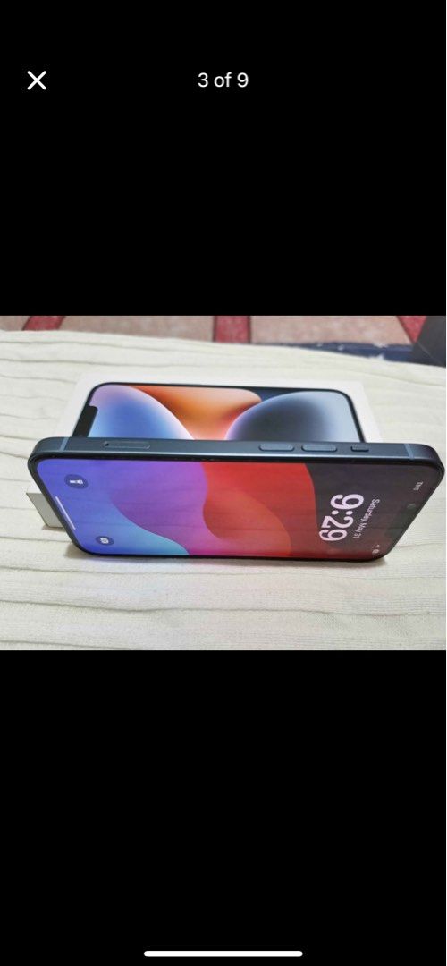 Iphon 14 256gb (Category: iPhone 14 Series) located in Rodriguez. Submitted by gagui (Listing ID 1386402687, Image 2). Description: iPHONE 14 (BLUE) 256GB STORAGE FACTORY UNLOCKED OPENLINE (ANYSIM) 98% SMOOTHNESS 🔋91%Batt Health Warranty until 8/31/2025 TRUETONE WORKING FACE ID WORKING NO ISSUE (unli check) INCLUSIONS 📌UNIT with box 📌Free tempered glass ₱27, 000.
