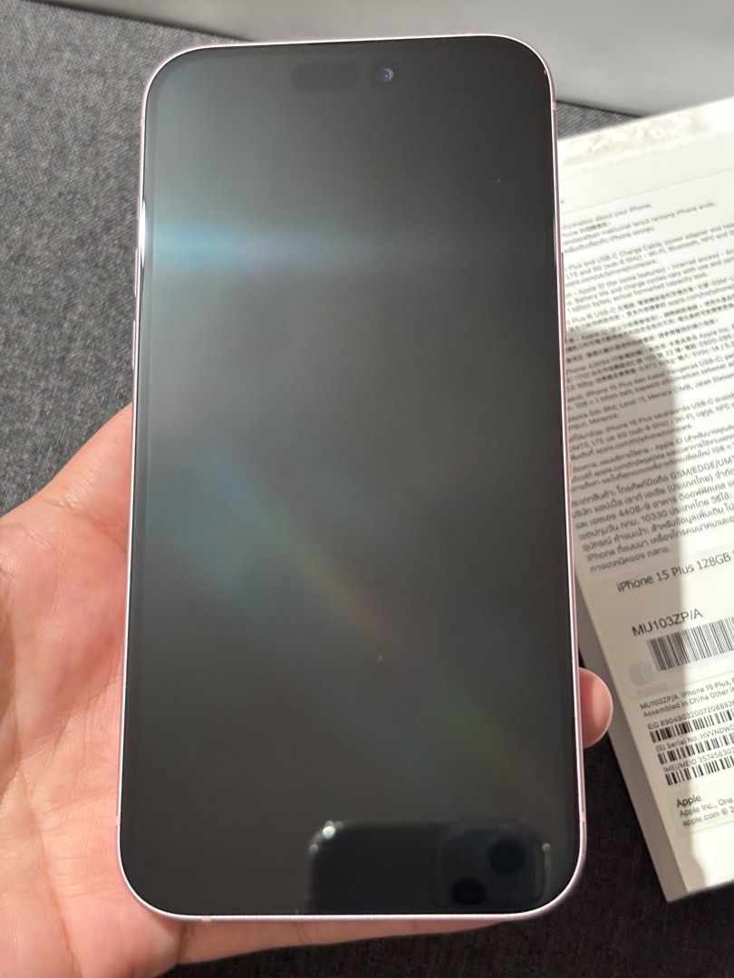 IPHONE 15 PLUS 128GB PINK FROM POWER MAC (Category: Other Gadgets) located in Quezon City. Submitted by mva08 (Listing ID 1386562047, Image 3). Description: IPHONE 15 PLUS 128GB PINK FROM POWER MAC OPENLINE NTC & LOCAL VARIANT WARRANTY UNTIL NOVEMBER 14, 2025 100% SMOOTH 97% BATTERY HEALTH NO ISSUE NO REPAIR COMPLETE ORIGINAL PACKAGE WITH BOX SAME IMEI ORIGINAL CORD ₱34,000 LAST PRICE L O C A T I O N - QUEZON CITY MEET UP DELIVER - ADD FOR GAS KO
