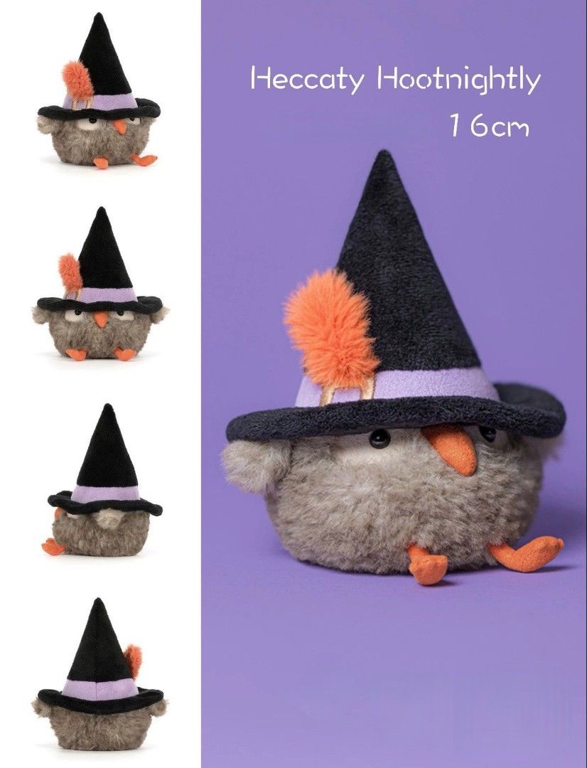 🐭Jellycat Halloween Heccaty Hootnightly Size: 17cm x 9cm x 11cm