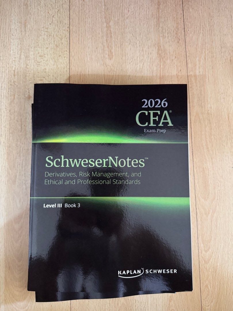 Kaplan SchweserNotes CFA Level III 2026 (PRIVATE MARKETS), Hobbies