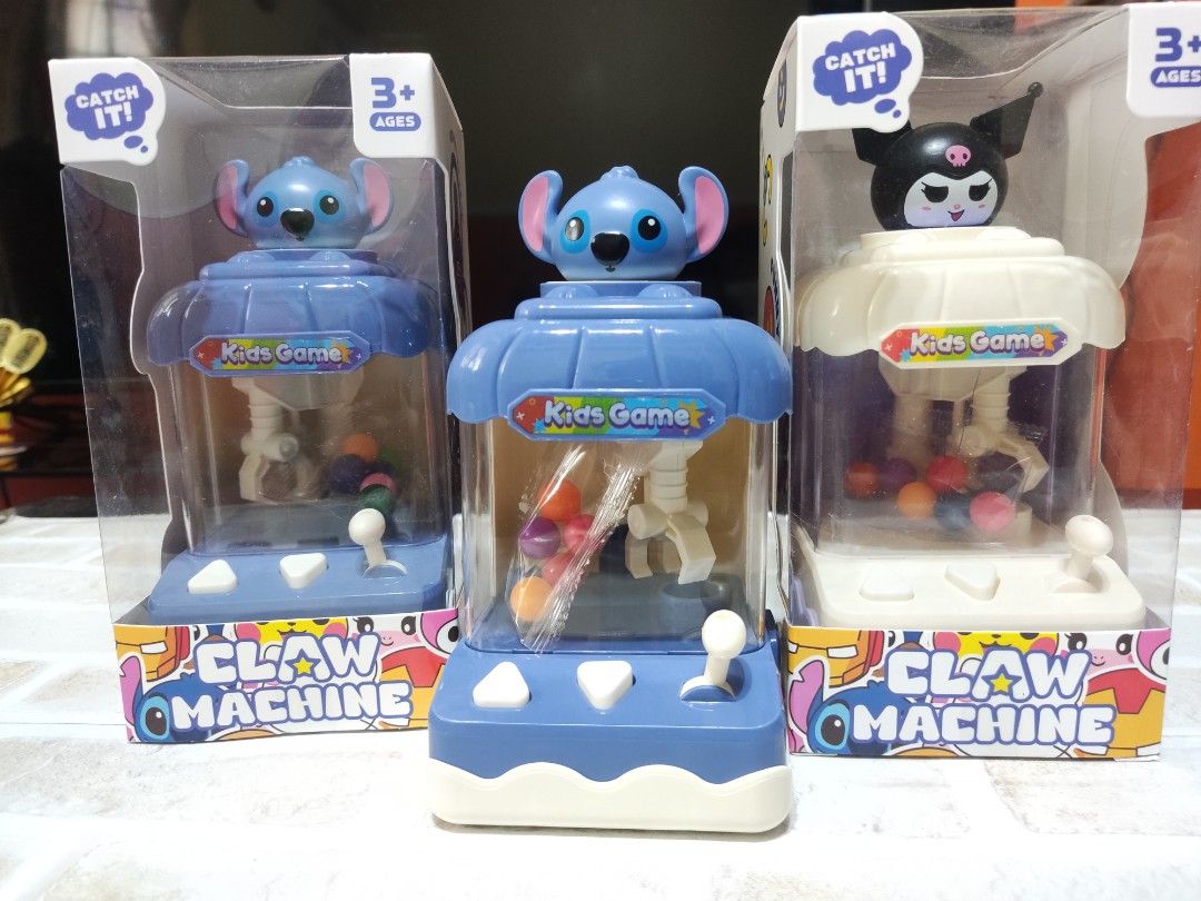 Kuromi Claw machine (Category: Designer & Blind Box Toys) located in Manila. Submitted by gatotsu (Listing ID 1386576980, Image 1). Description: Kuromi and stitch Mini Claw machine toys High Quality Toys⭐⭐⭐ No battery needed 180php chat niyo din po ako sa FB mas active po ako Doon nandyan po SA picture Yung mismong FB ko.