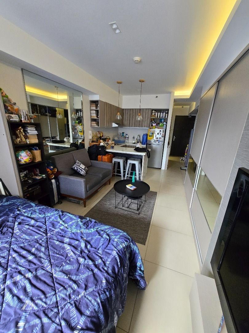 Lerato Studio Furnished Php 5.5M (Category: Apartments & Condos) located in Quezon City. Submitted by sfrc2021 (Listing ID 1386424692, Image 2). Description: Turned over in 2016, this 31 square meter spacious studio has been renovated to include more storage and a murphy bed. It comes furnished with window type airconditioner, convection 2 burner stovetop, microwave and a refrigerator. Currently being leased at Php 25,000/month. Dues are Php 4,40